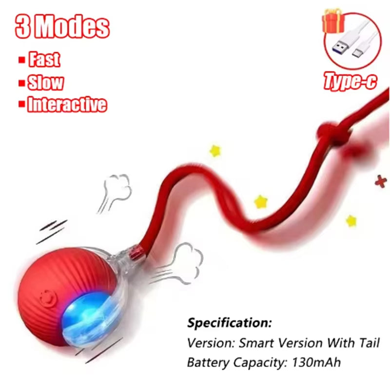 Hot Cat Toys Are Automatically Teasing Cat Balls and Self-Exciting Cat Sticks and Ticks and Resistant to Wear and Bite Pet Toys