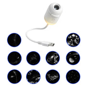 2-In-1 Galaxy Projector Night Light Adjustable Brightness & Focus 360° Rotating Design USB Starry Sky Night Light Projector